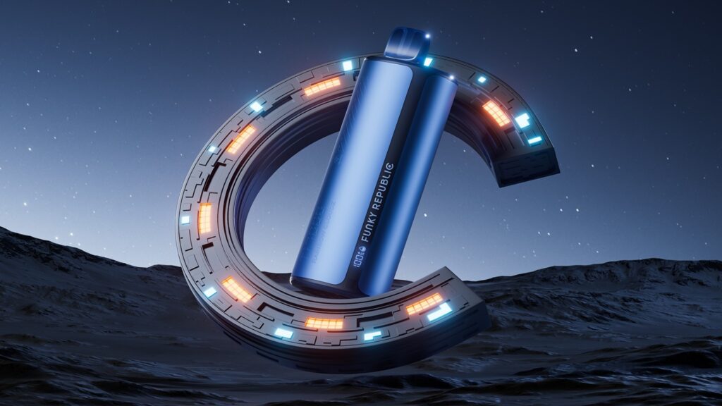 Shop the Funky Lands Ti7000 Disposables, featuring a 600mAh rechargeable battery, 12.8mL capacity, up to 7000 puffs, and a digital screen display.