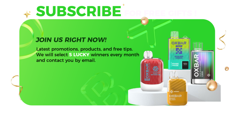 Rocky Vapor Oxbar G-8000 Lemon Mint · E-liquid Capacity: 18ml · Nicotine Level: 20mg · Coil: 1.2 Ohm Mesh Coil · Long-lasting Puffs: Up to 8000 per device ..