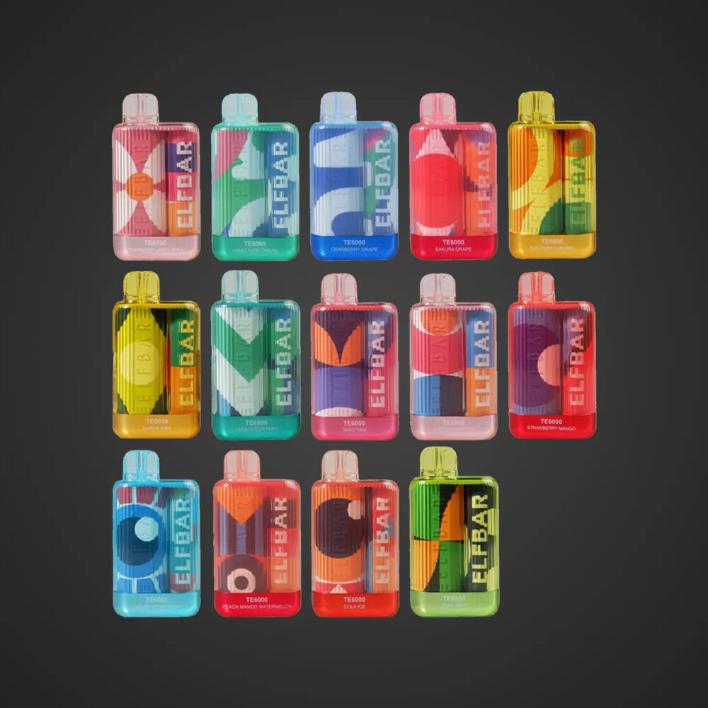 The Elf Bar TE 6000 is exclusive to the Malaysian vape market. It features a higher battery capacity that is rechargeable as well as the well-loved rang
