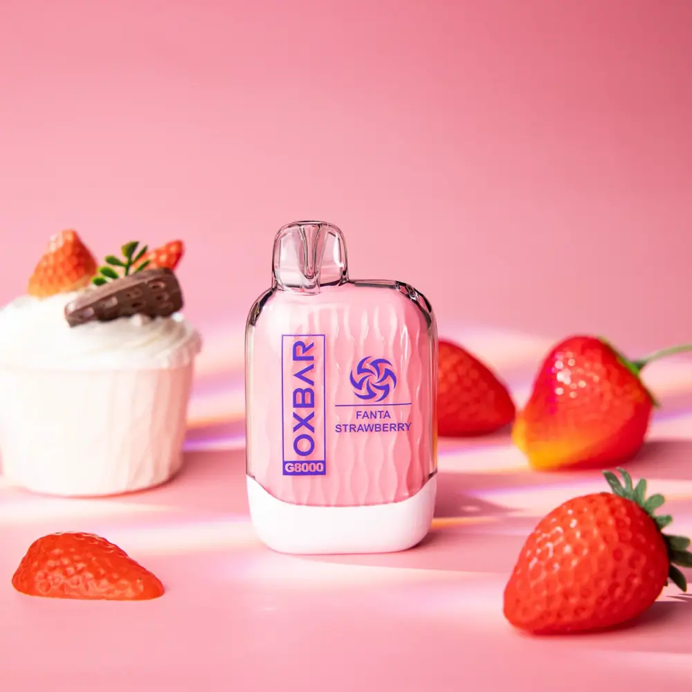 Rocky Vapor Oxbar G-8000 Lemon Mint · E-liquid Capacity: 18ml · Nicotine Level: 20mg · Coil: 1.2 Ohm Mesh Coil · Long-lasting Puffs: Up to 8000 per device