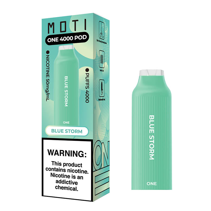Alternative view of MOTI ONE 4000 POD Vaping  R&D manufacture, distribution and retails