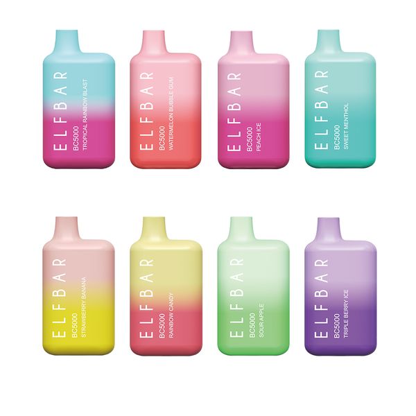 Elf bar BC5000 Disposable Vape has 13ml pre-filled juice to bring about 5000 puffs for you
