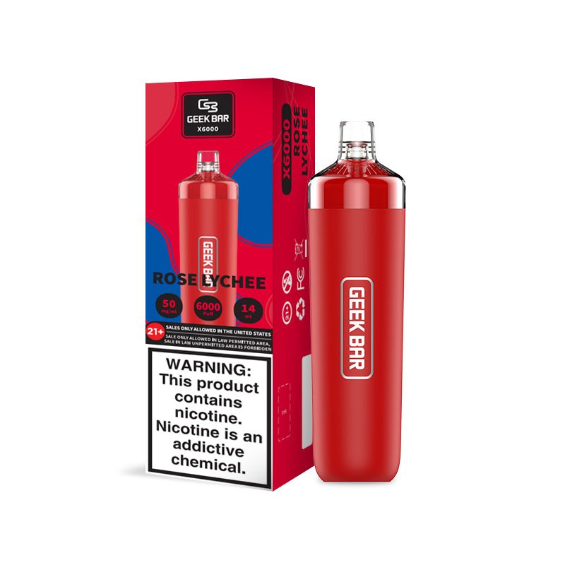 Geek bar X6000 Disposable Vape 6000 Puffs smooth vaping