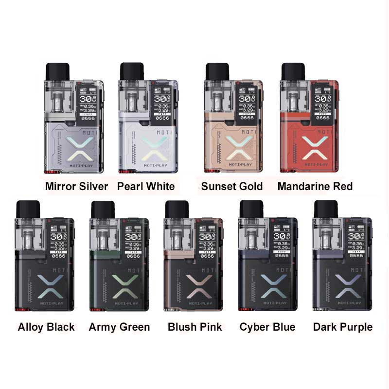 Alternative view of MOTI PLAY Pod Kit Vape E-liquid level