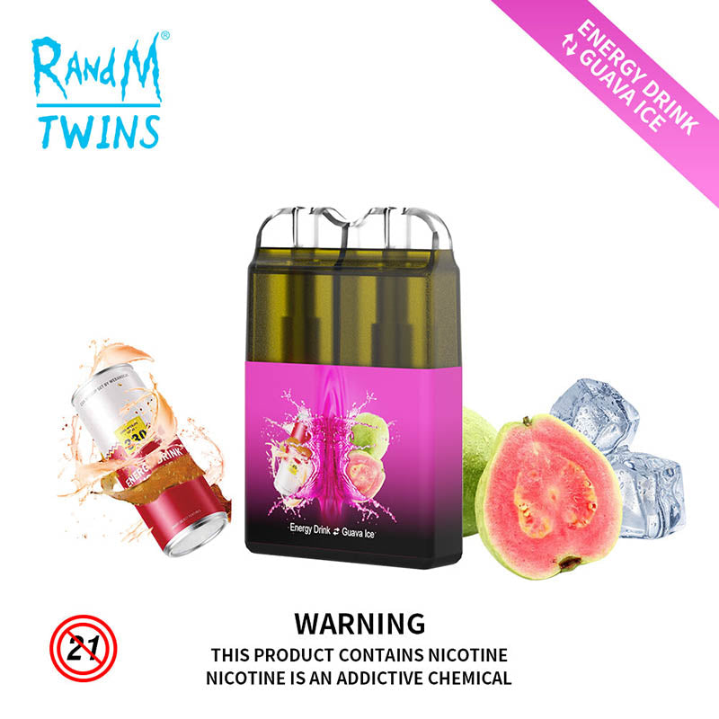 RandM Twins 2 In 1 Led Light Disposable Vape 6000 Puffs