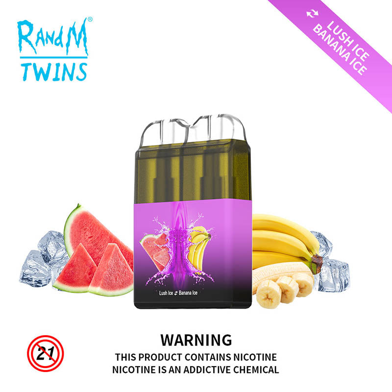 Alternative view of RandM Twins 2 In 1 Led Light Disposable Vape 6000 Puffs