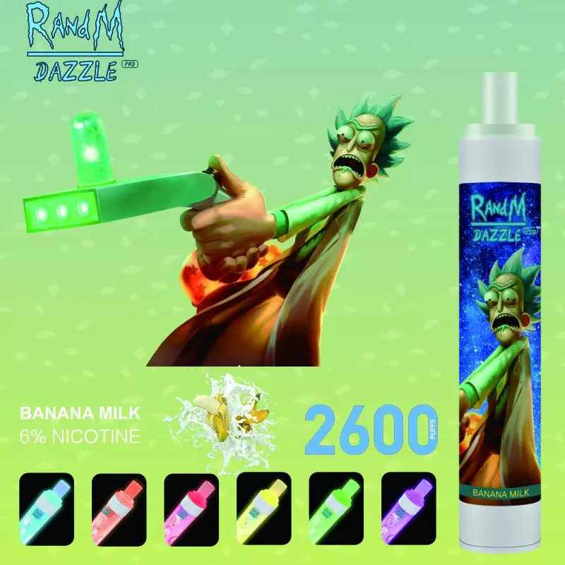 Alternative view of RandM Dazzle Pro RGB Glowing Disposable Vape 2600 Puffs