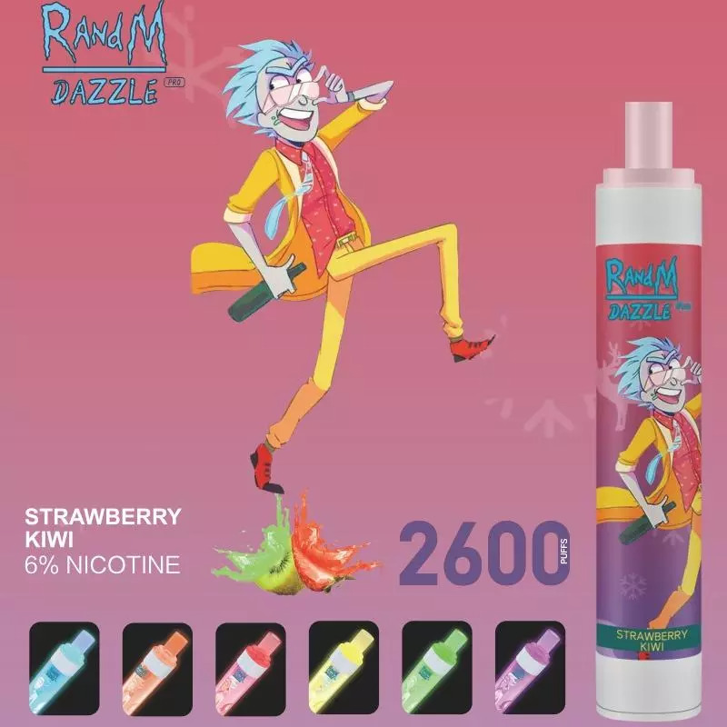 RandM Dazzle Pro RGB Glowing Disposable Vape 2600 Puffs - Image 3