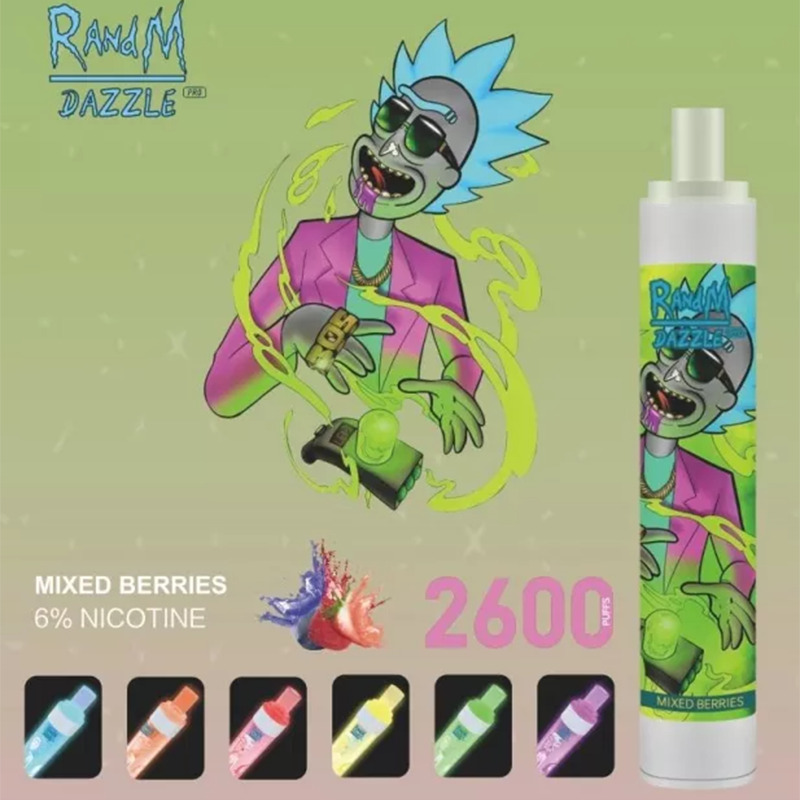 RandM Dazzle Pro RGB Glowing Disposable Vape 2600 Puffs - Image 6