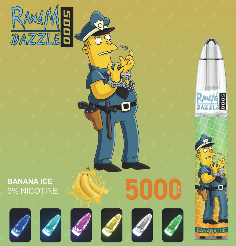 RandM Dazzle 5000 RGB Light Glowing Disposable Vape 5000 Puffs - Image 12