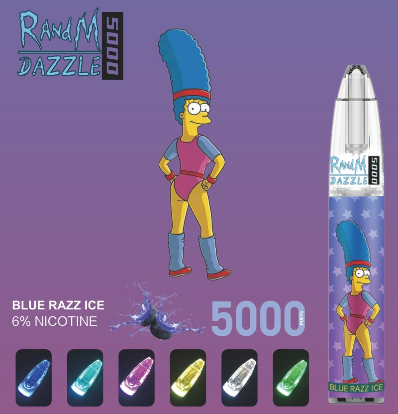 RandM Dazzle 5000 RGB Light Glowing Disposable Vape 5000 Puffs - Image 3