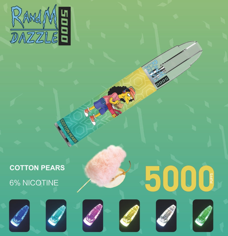 RandM Dazzle 5000 RGB Light Glowing Disposable Vape 5000 Puffs - Image 5