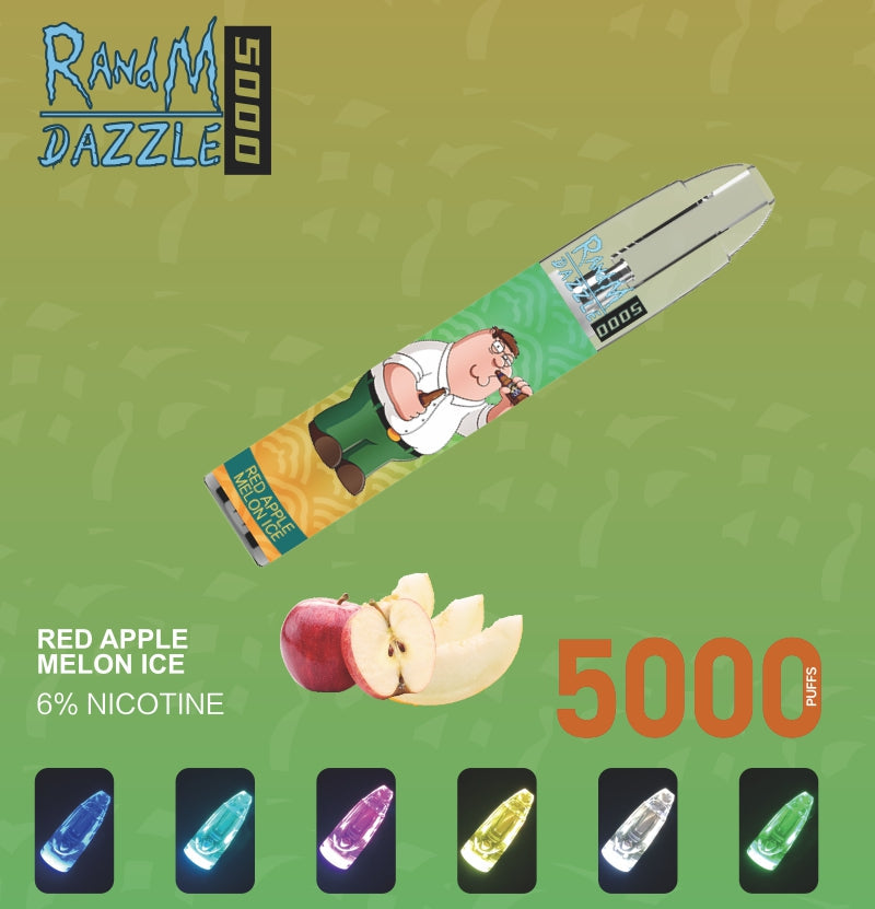 RandM Dazzle 5000 RGB Light Glowing Disposable Vape 5000 Puffs - Image 8