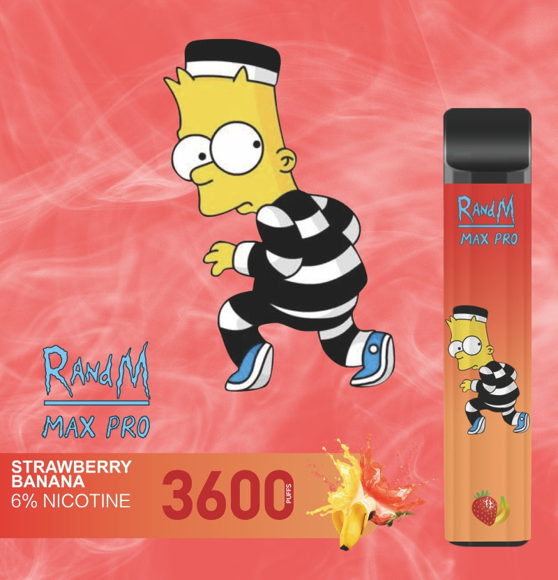 RandM Max Pro 3600 Puffs Cartoon Style Disposable Vape