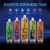 The RandM Tornado 9000 is a disposable vape that can be recharged. It has a sleek design and uses nicotine salt e-juice
