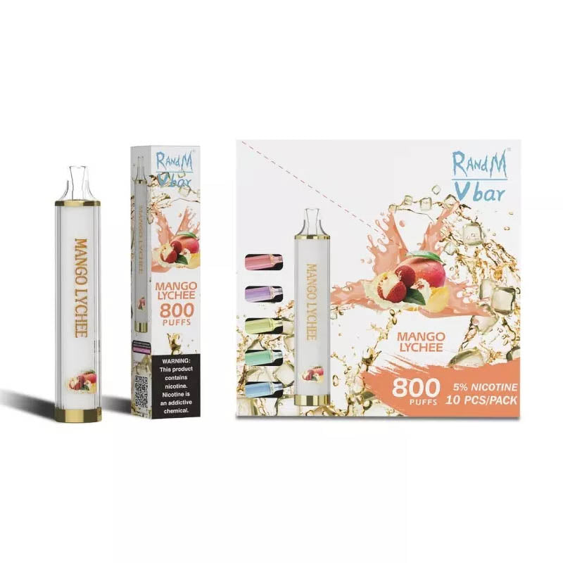 RandM Vbar 800 Puffs Glowing Disposable Vape
