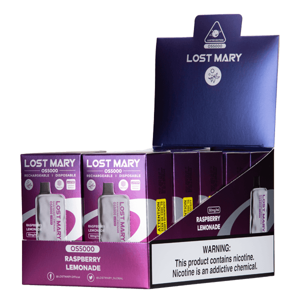 Alternative view of Raspberry Lemonade Lost Mary OS5000 Luster