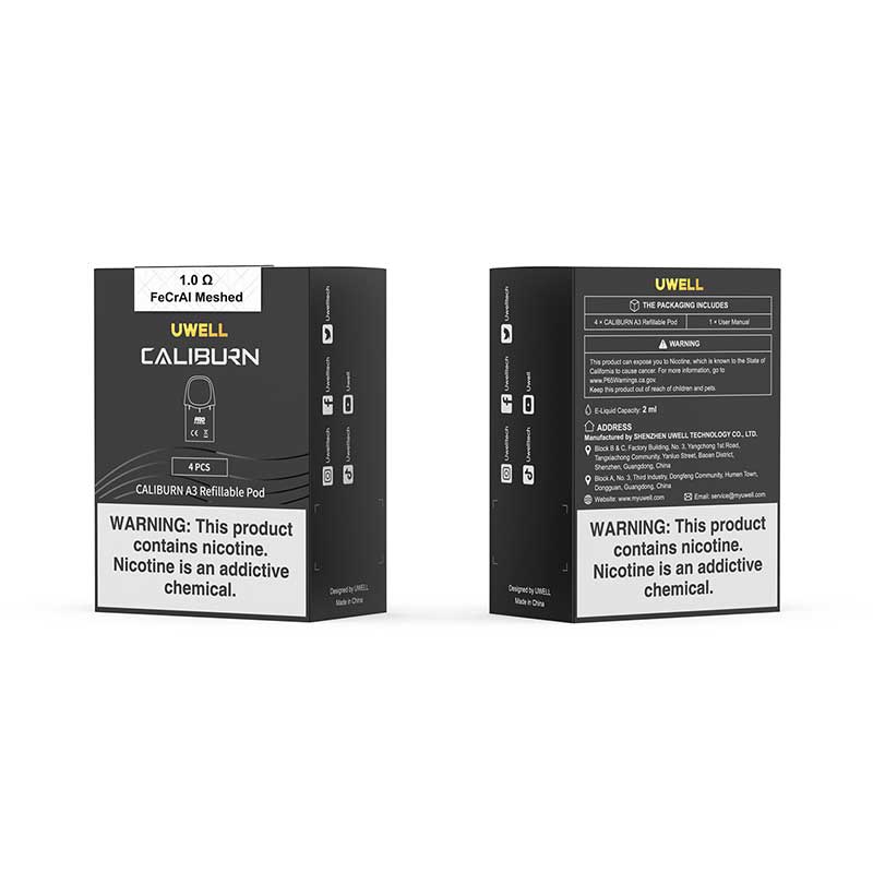 Uwell Caliburn A3 Pod Cartridge 4pcs - Image 3