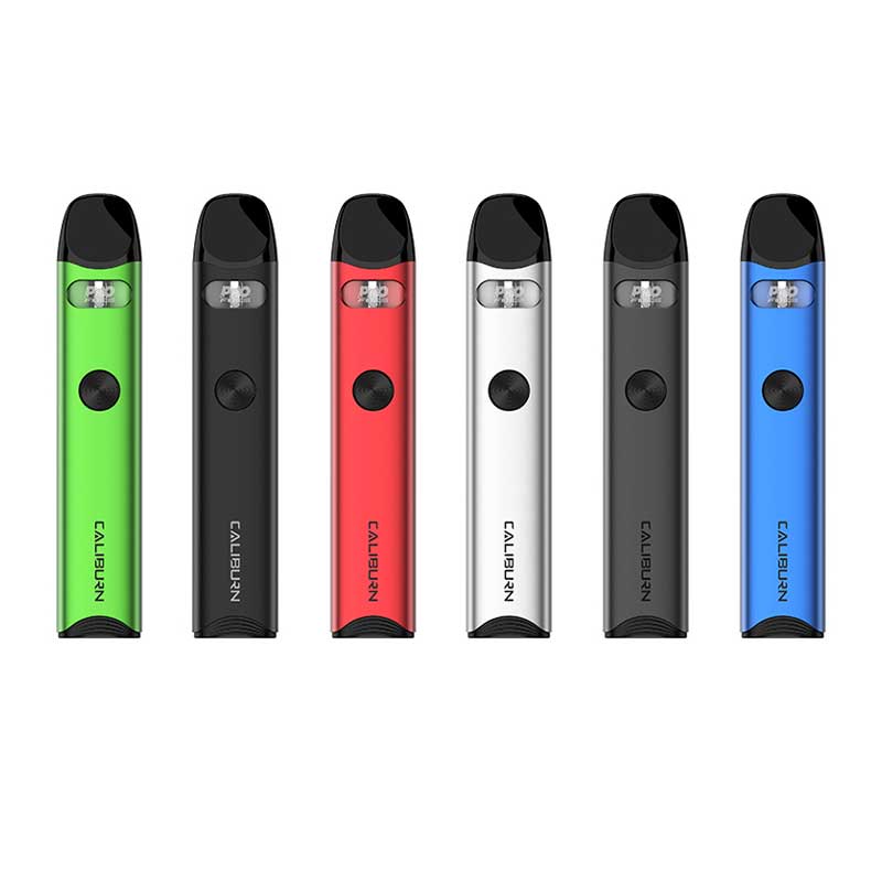 CALIBURN A3 Pod System is different from the A2 but keeps a high quality in the same way. Its aluminum alloy body and texturing button adopt Discover the Uwell CALIBURN A3 Pod System, featuring a 520mAh rechargeable battery, dual-method activation, Pro-FOCS flavor technology, 15W max output.