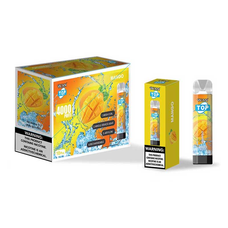 Vcan Top Disposable Vape 4000 Puffs E-cigarette Manufacturing - Image 5