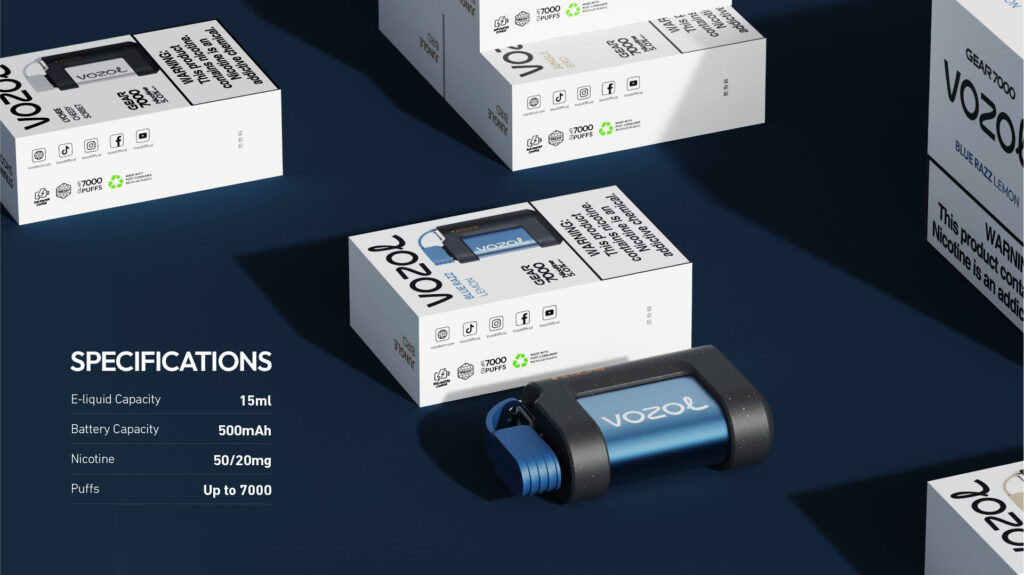 VOZOL Gear 7000 | Blue Razz Lemon