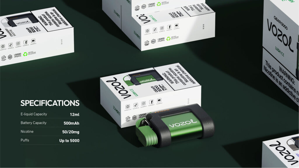 The Vozol Gear 5000 Kit features a 500mAh battery and comes pre-filled with a 12ml nicotine salt e-liquid. Vozol Gear 7000 Disposable Jungle Bird is here to offer you a tropical flavor.Jungle Bird, one of the favorite recipes of cocktail lovers now comes