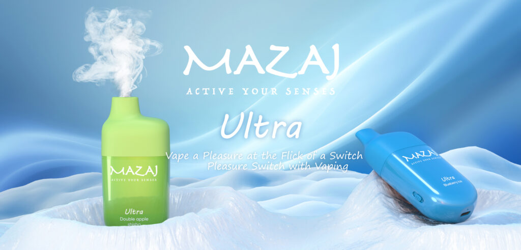 Mazaj Ultra 7000 Puff pulled it - Best KSA مزاج-الترا-7000-سح... Mazaj Ultra 7000 Puff pulled it · 550 mAh battery capacity · Rechargeable · The possibility of controlling the air hole · E-liquid 14 ml · Nicotine: 20 - 50 mg.