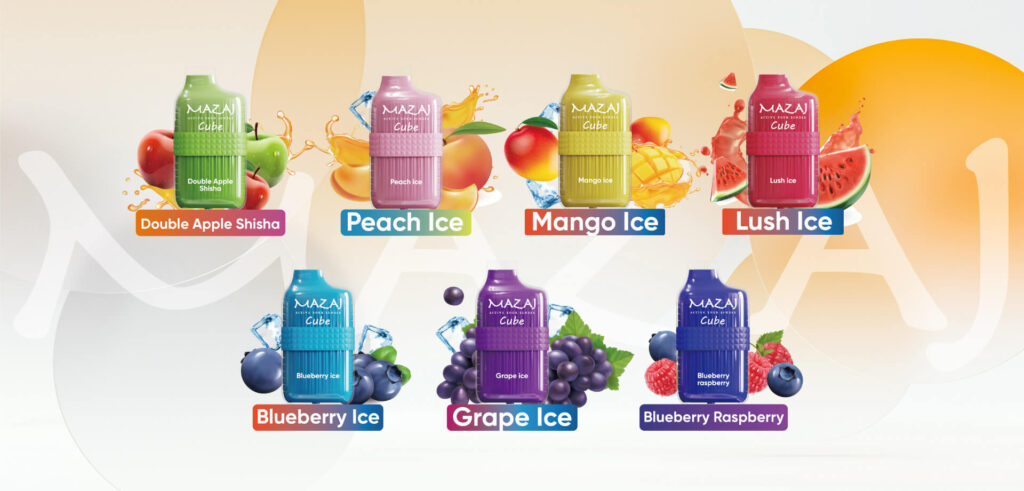 MAZAJ CUBE 6000 PUFFS 50MG. 22.62 USD. Sold Out 26 Time. nicotine. 50 mg. Number of withdrawals: 6,000 pulls. Disposable · Mazaj · قابلة لاعادة الشحن ...