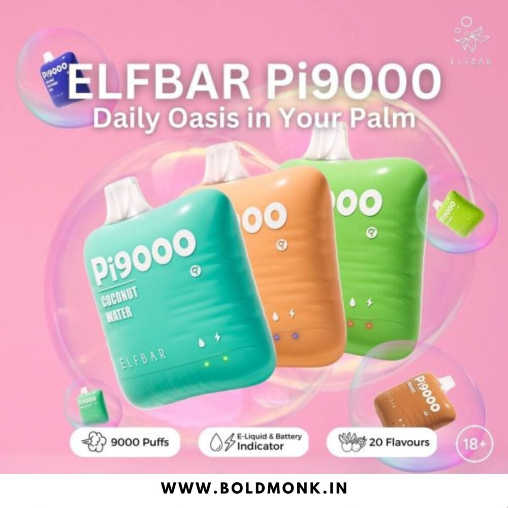 Perfect for beginners and seasoned vapers alike, the Elfbar Pi 9000 offers a zero learning curve and easy-to-use features like the liquid and battery indicators EBDESIGN ELFBAR PI9000 9000 PUFF Rechargeable DISPOSABLE VAPE · Nicotine 50mg (5%) · Approx. 9000 puffs · Rechargeable Battery (Type C Port).