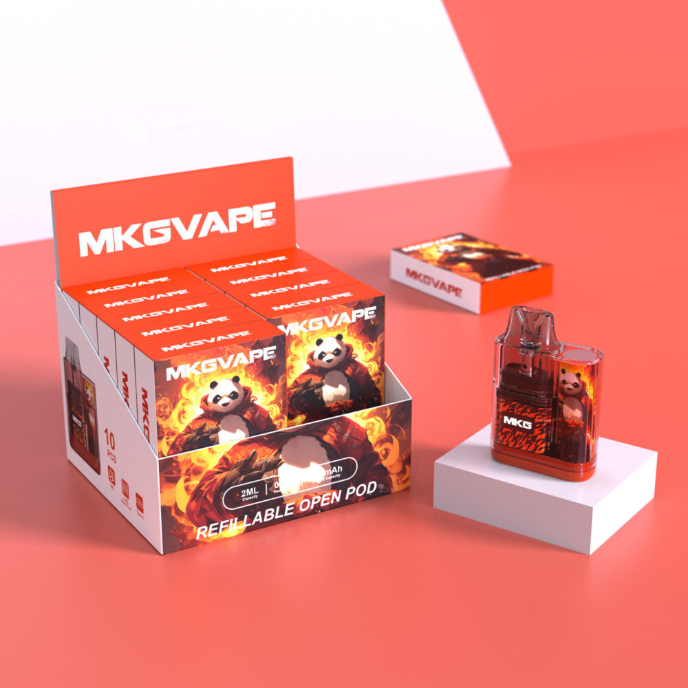 Refillable pod kits are vape kits that utilise a plastic pod in place of a tank, which can be refilled repeatedly with any compatible e-liquid