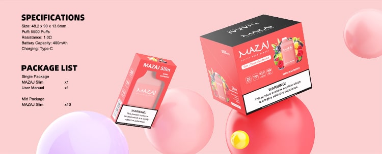 Mazaj Box Disposable 3000 Puffs Tobacco Custard Hazelnut (Single Unit) ... 24049130, White Fox Slim All White Portion Nicotine Pouches 15gm
MAZAJ SLIM 5500puff. 90 SAR. VOOPOO ARGUS P1 PODS. 60 SAR. ELF BAR LB5000 DISPOSABLE 5%