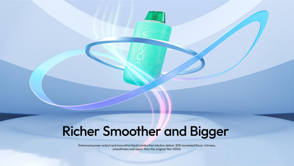 The Vozol Star 6000 is prefilled with 14ml flavourful vape juice and 50mg nicotine strength. Quick hit of nicotine from first to the last 6000 puffs. Vozol Star 