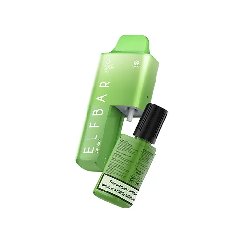 The Lemon Lime Elf Bar AF5000 disposable vape captures the flavour of a duo of citrus fruits. Juicy, tart lemon is balanced out by sweet
