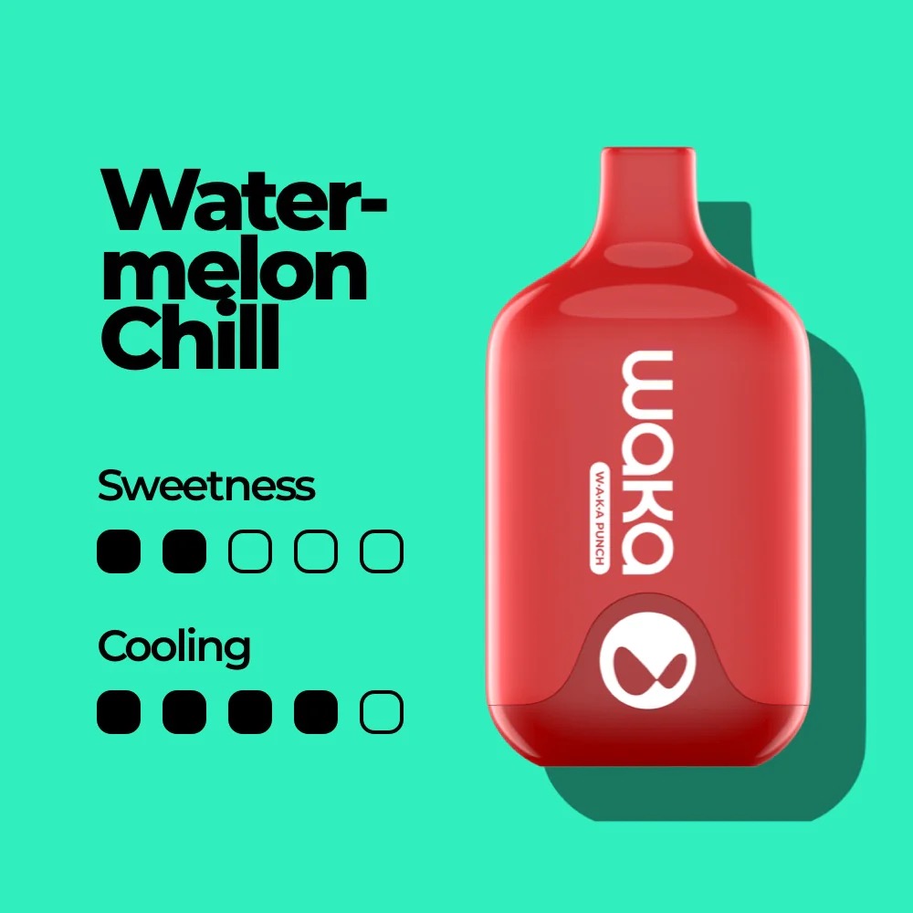 WAKA Smash-equiped with advanced 9-layer FlavourLock technology to ensure rich and consistent flavour from the 1st to the 6000th puff.