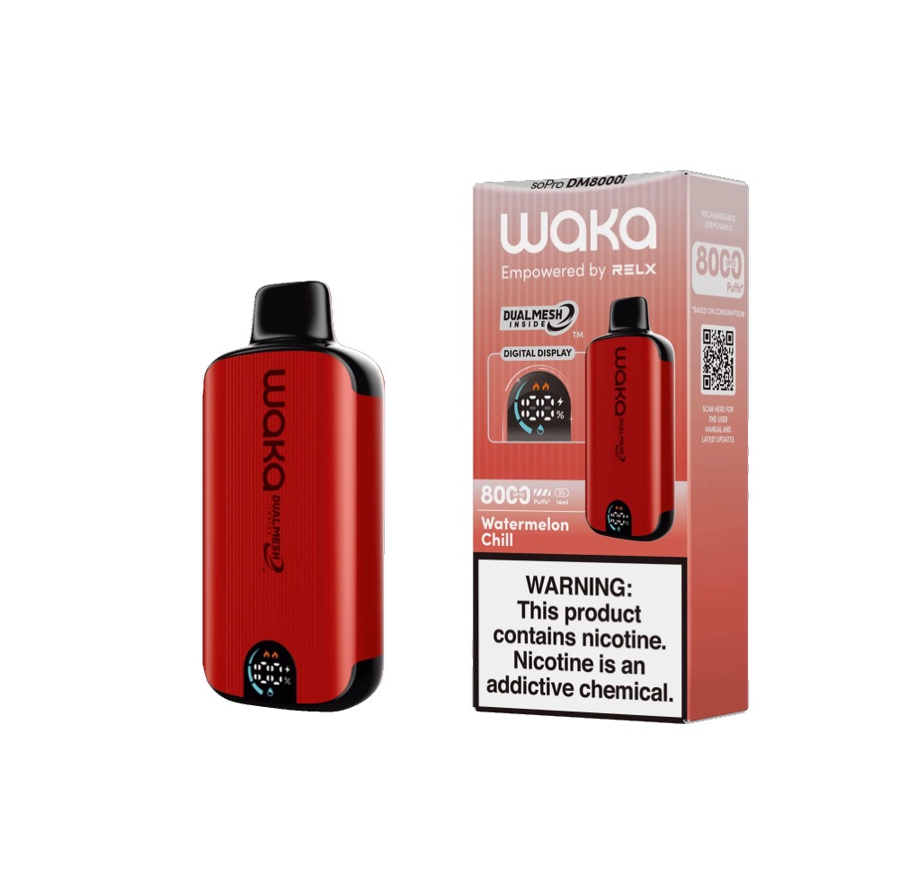 Are you looking for disposable vape pens with fresh flavors? WAKA offers more than 80 flavors from 700 puffs to 6000 puffs! WAKA soPro Disposable Vape 8000 puffs 5% Nic. 1 review. $21.99. Earn 22 points upon purchasing this product. WAKA DM 8000 Flavors.