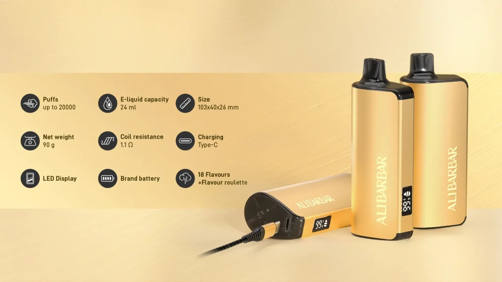 Alibarbar Vape is famous for its portable and compact fashion design, ultra-long-lasting batteries and high-quality e-liquids